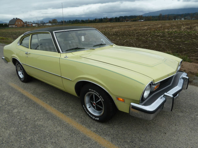 1977 Yellow Ford Maverick 2dr