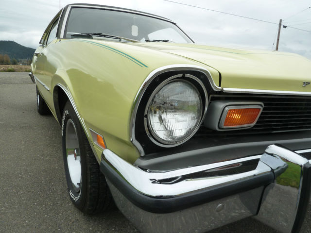 1977 Yellow Ford Maverick 2dr