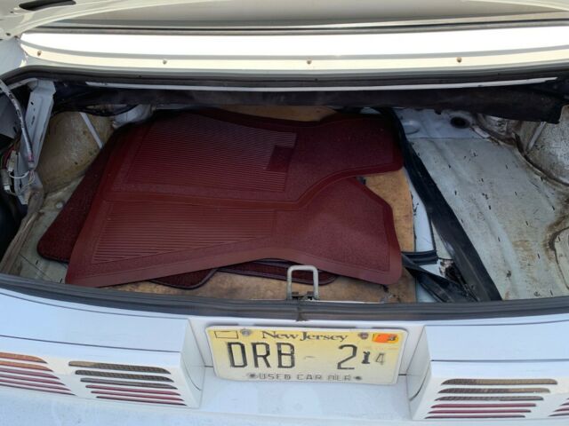 1987 White Ford Mustang Convertible