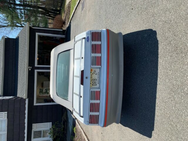1987 White Ford Mustang Convertible