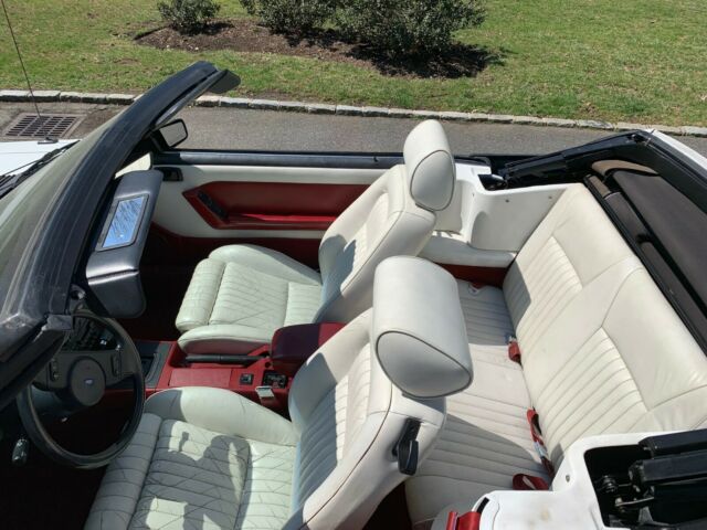1987 White Ford Mustang Convertible