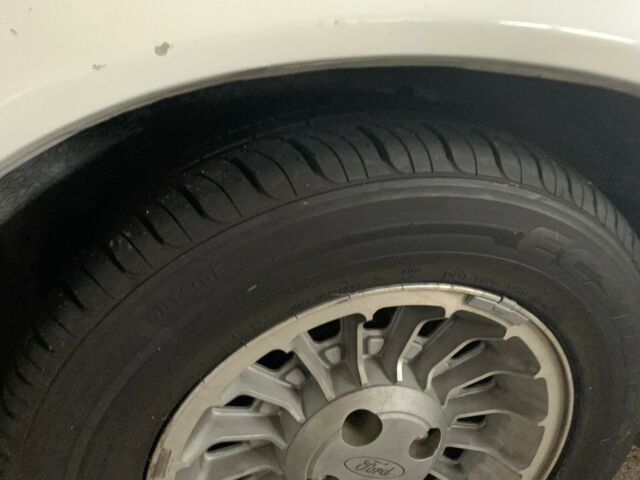 1987 White Ford Mustang Convertible