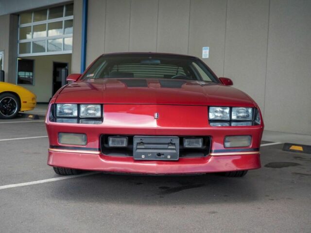 1988 Burgundy Chevrolet Camaro --