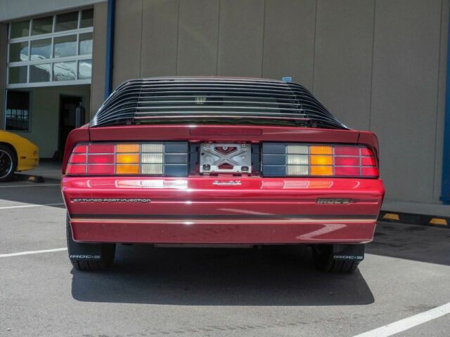 1988 Burgundy Chevrolet Camaro --