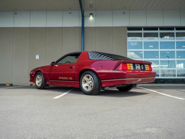 1988 Burgundy Chevrolet Camaro --