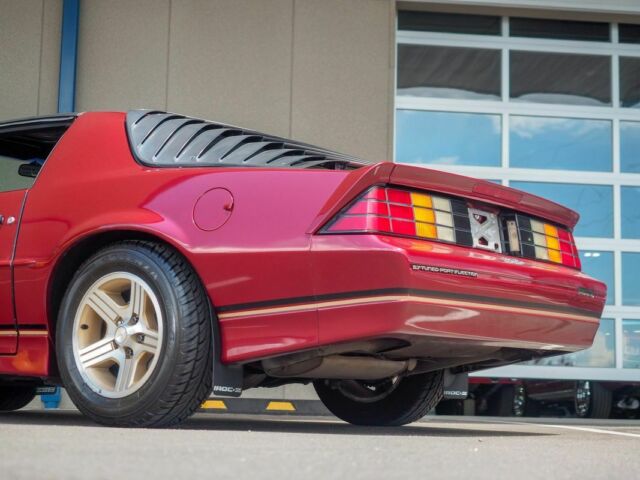 1988 Burgundy Chevrolet Camaro --