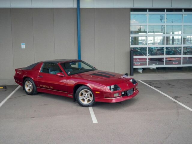 1988 Burgundy Chevrolet Camaro --
