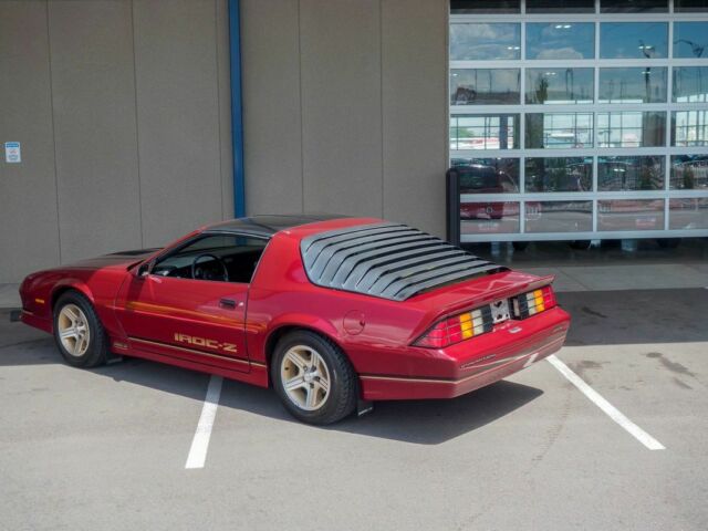 1988 Burgundy Chevrolet Camaro --