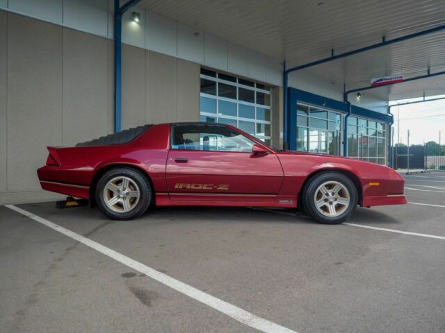 1988 Burgundy Chevrolet Camaro --