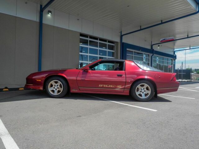1988 Burgundy Chevrolet Camaro --