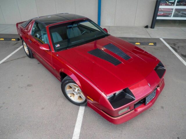 1988 Burgundy Chevrolet Camaro --