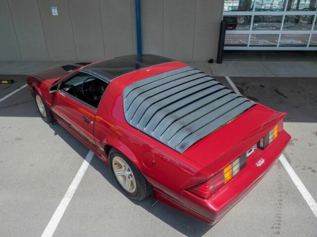 1988 Burgundy Chevrolet Camaro --