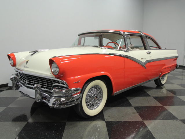 1956 Red Ford Fairlane Coupe