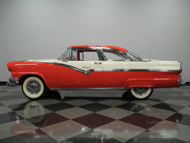 1956 Red Ford Fairlane Coupe