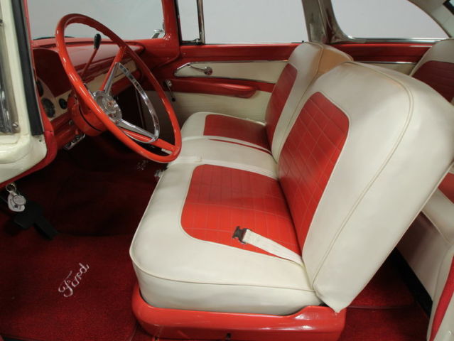 1956 Red Ford Fairlane Coupe