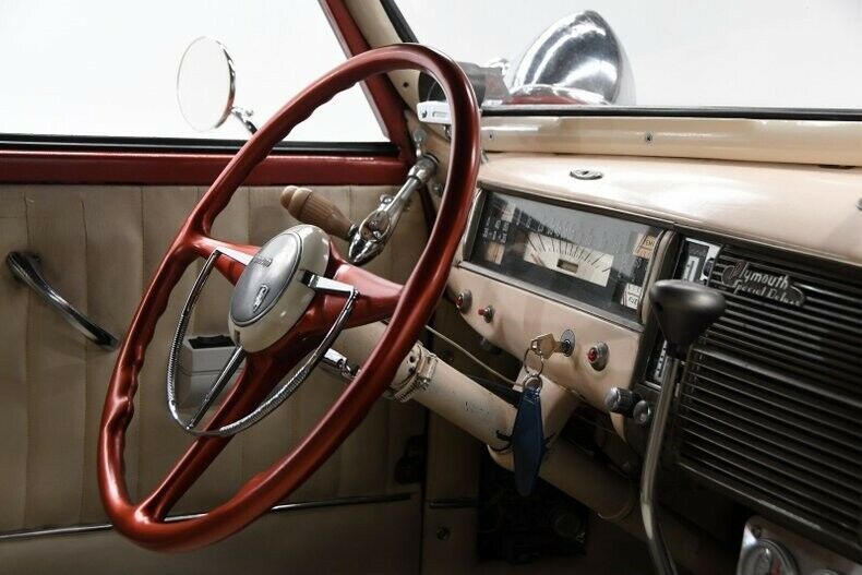 1941 Burgundy Plymouth Custom Convertible