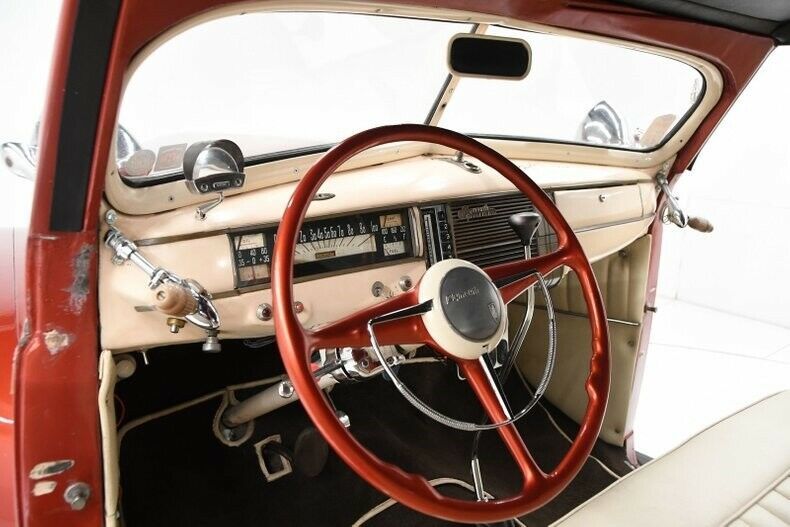 1941 Burgundy Plymouth Custom Convertible