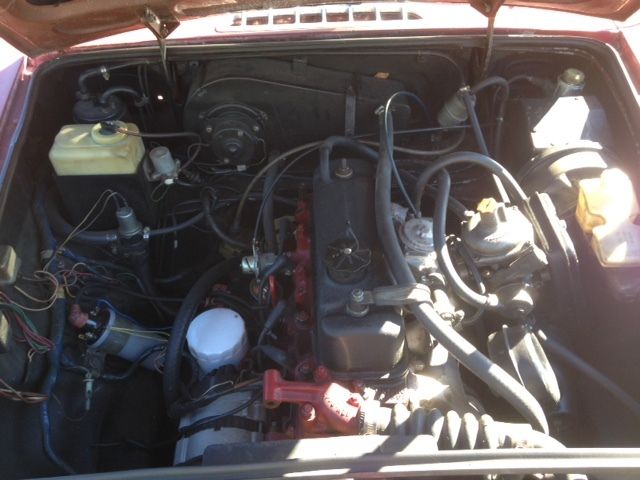 1975 Red MG MGB Convertible