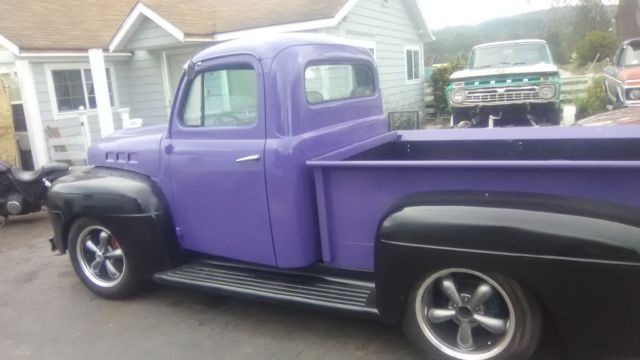 1951 Purple Ford F-100 shortbed