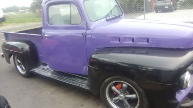 1951 Purple Ford F-100 shortbed