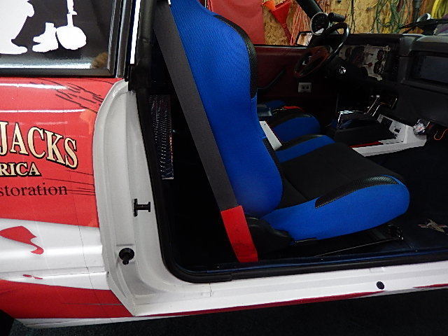 1985 WHITE ORIGINAL, PRESENTLY R/W/B/ VINYL WRAP Ford Mustang FOX BODY HATCHBACK