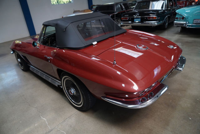 1967 Burgundy Chevrolet Corvette Convertible
