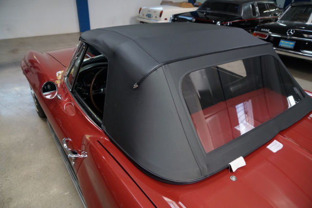 1967 Burgundy Chevrolet Corvette Convertible