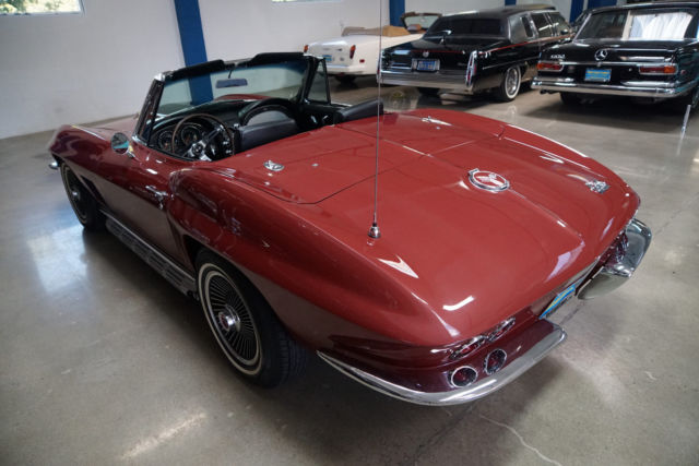 1967 Burgundy Chevrolet Corvette Convertible