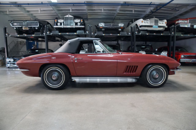 1967 Burgundy Chevrolet Corvette Convertible