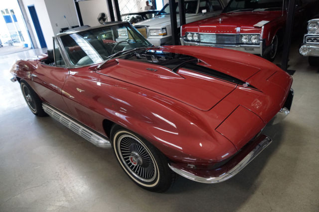 1967 Burgundy Chevrolet Corvette Convertible
