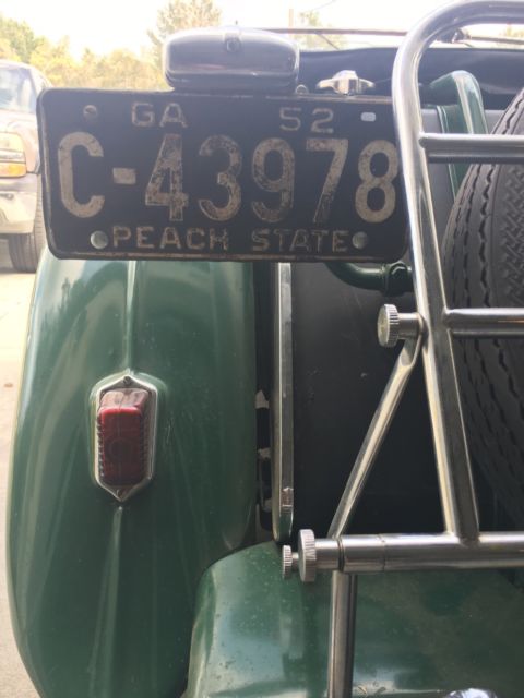 1952 Green MG T-Series Convertible