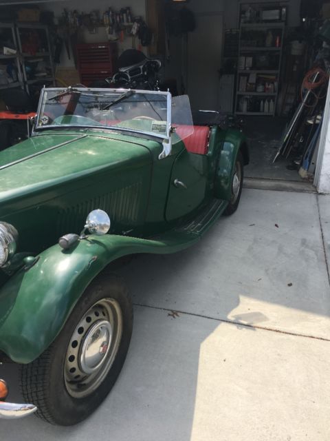 1952 Green MG T-Series Convertible