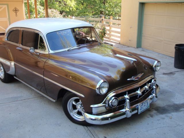 1953 Cream over Brown w/Ghost Flames Chevrolet Bel Air/150/210 Coupe
