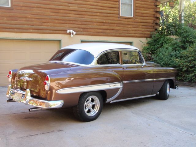 1953 Cream over Brown w/Ghost Flames Chevrolet Bel Air/150/210 Coupe