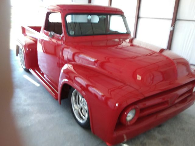 1953 Red Ford F-100 Standard Cab Pickup