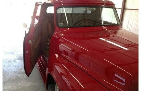 1953 Red Ford F-100 Standard Cab Pickup