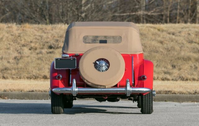 1955 Red MG T-Series Convertible