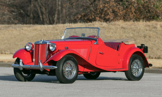1955 Red MG T-Series Convertible