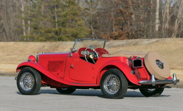 1955 Red MG T-Series Convertible