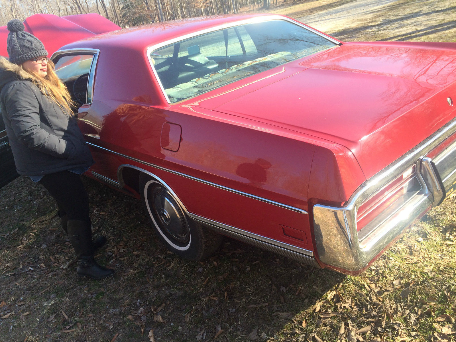 1972 Red Ford Galaxie Coupe