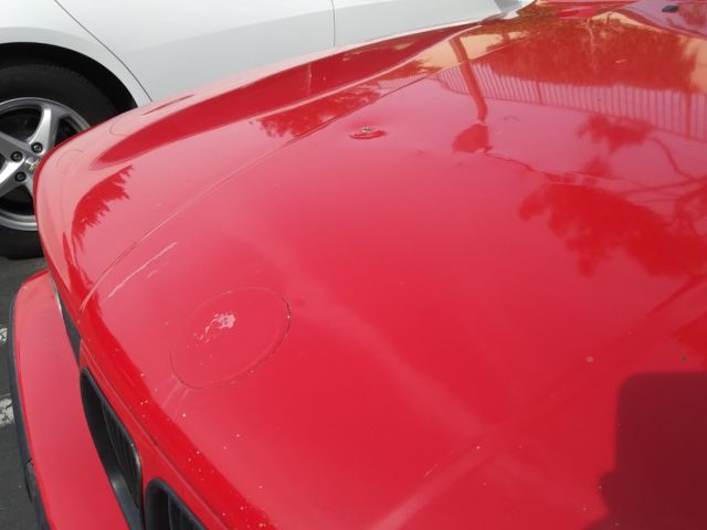 1989 Red BMW 5-Series Sedan