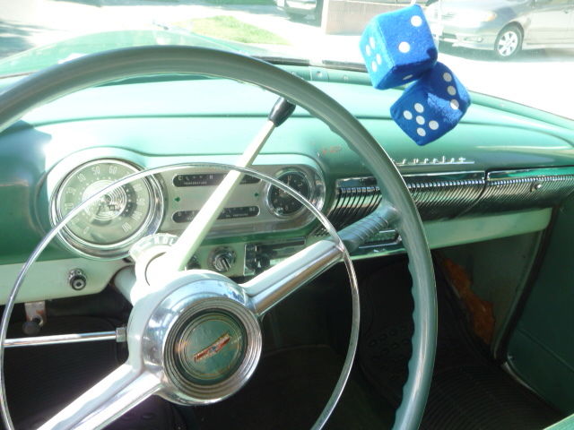 1954 blue white Chevrolet Bel Air/150/210 Sedan