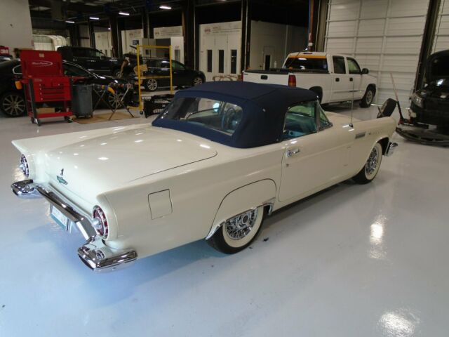1957 White Ford Thunderbird Convertible