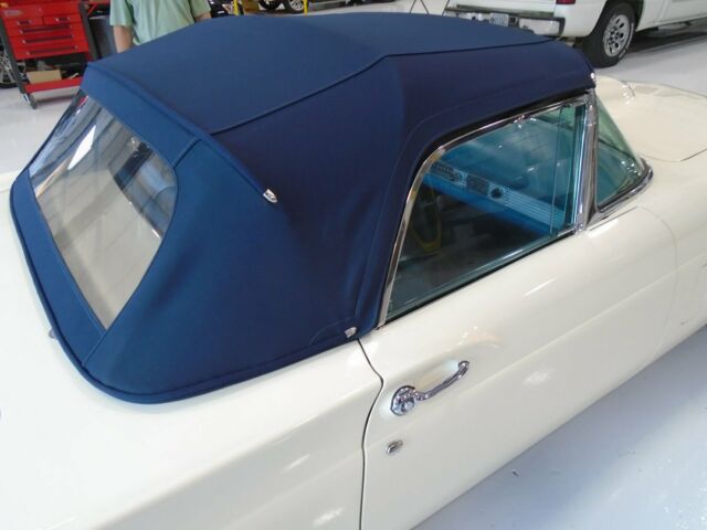 1957 White Ford Thunderbird Convertible