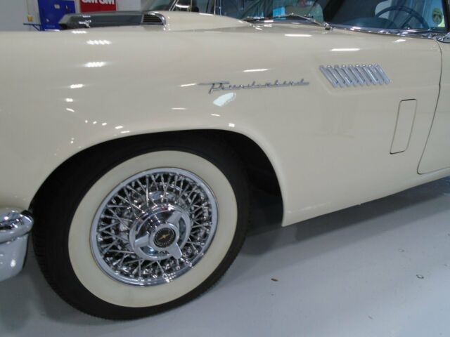 1957 White Ford Thunderbird Convertible