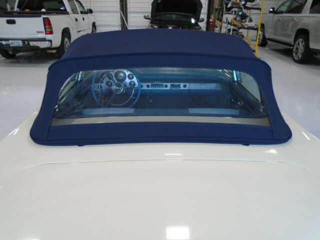 1957 White Ford Thunderbird Convertible