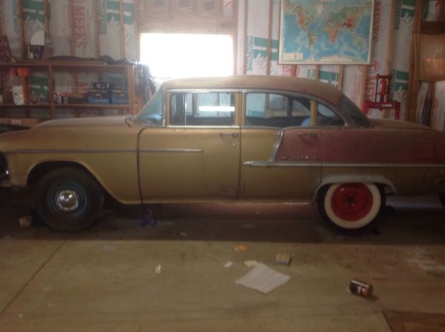 1955 Gold Chevrolet Bel Air/150/210 Sedan