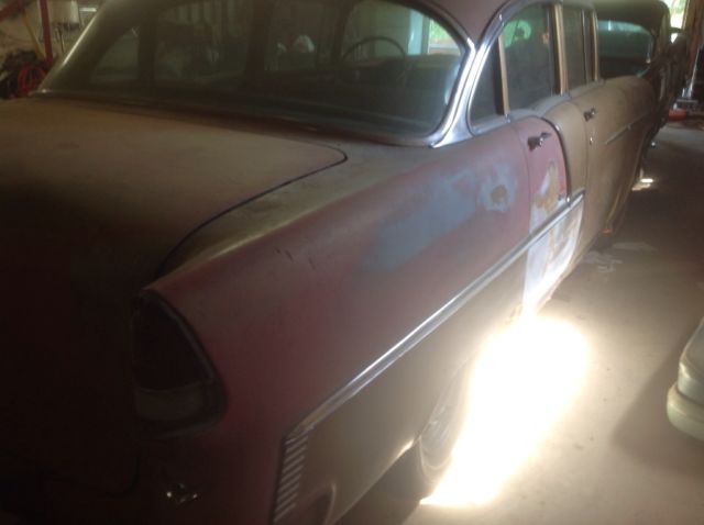 1955 Gold Chevrolet Bel Air/150/210 Sedan