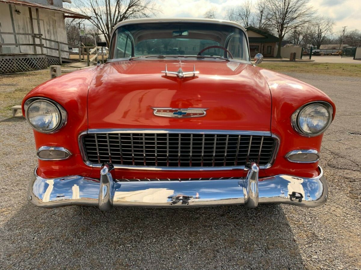 1955 Red Chevrolet Bel Air/150/210 Coupe