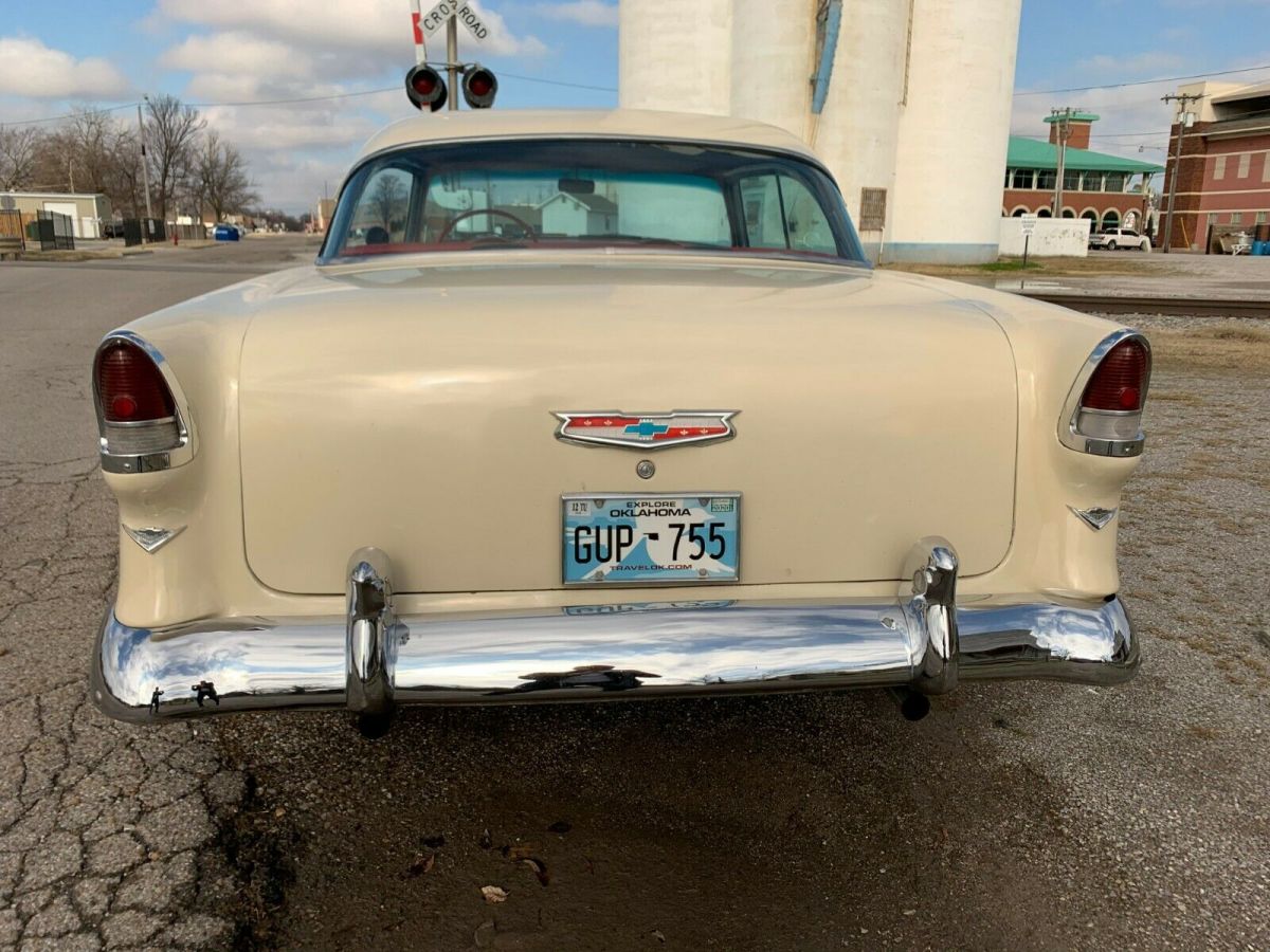 1955 Red Chevrolet Bel Air/150/210 Coupe